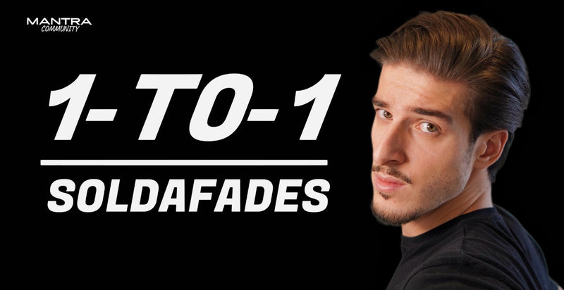 Soldafades on a black background with text '1-TO-1 SOLDAFADES' and 'MANTRA'.